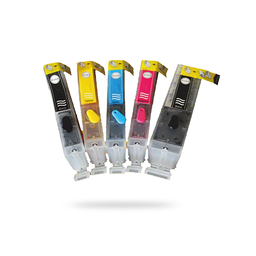 5 RENK CANON PGI 570/571 UYUMLU Kolay Dolan Kartuşlar- Uyumluluk Pixma MG 5700 Serisi : MG5750 MG5751 MG5752 MG5753 MG6850 MG6851 MG6852 MG6853 MG7750 MG7751 MG7752 MG77537