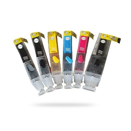 6 RENK CANON PGI 570/571 UYUMLU Kolay Dolan Kartuşlar- Uyumluluk Pixma MG 5700 Serisi : MG5750 MG5751 MG5752 MG5753 MG6850 MG6851 MG6852 MG6853 MG7750 MG7751 MG7752 MG77537 TS8050/ TS9050