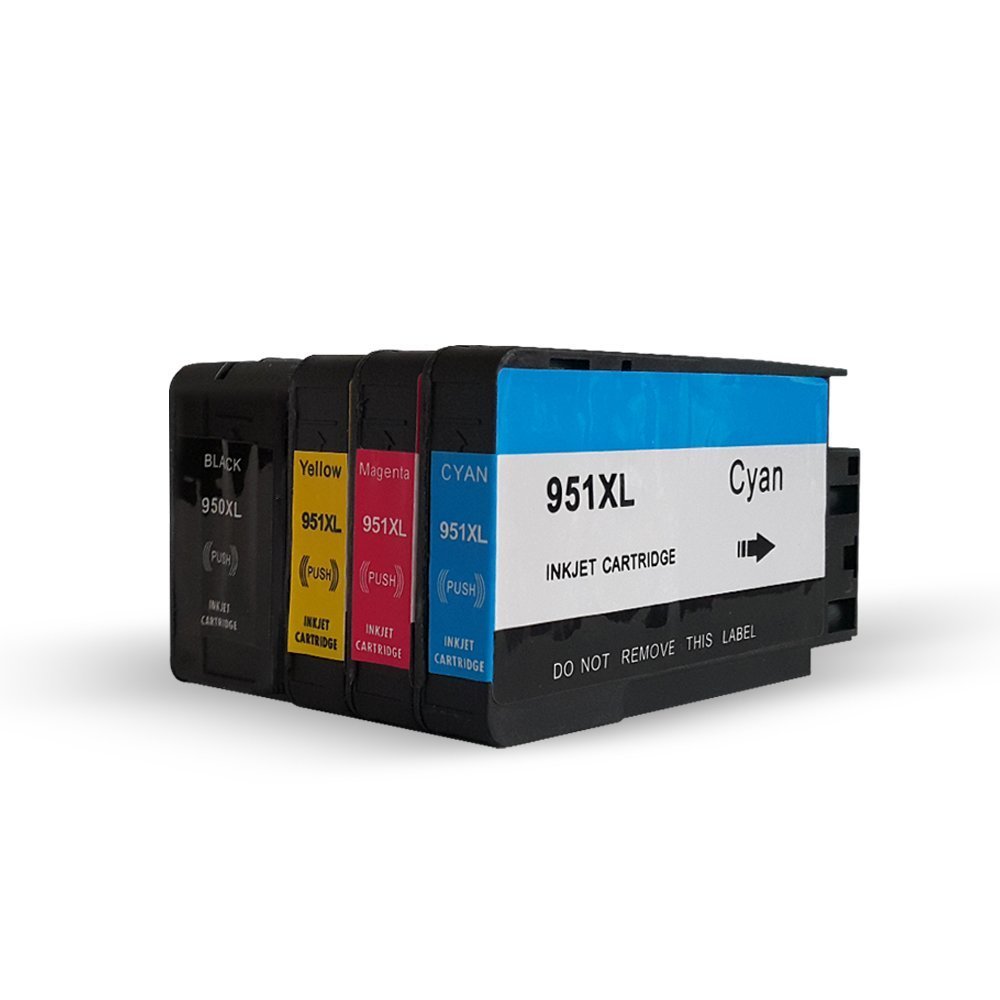 1 TAKIM- 4 ADET BK HP 950/951XL UYUMLU KARTUŞLAR - Pro 8600 Plus/ Pro 251/ Pro 276/ Pro 8100/ 8610/ 8620