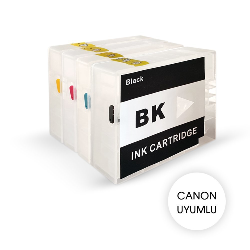 CANON PGI 2500XL UYUMLU 4 Renk Kolay Dolan Kartuşlar (DOLU) - Maxify İB 4050/ MB 5050