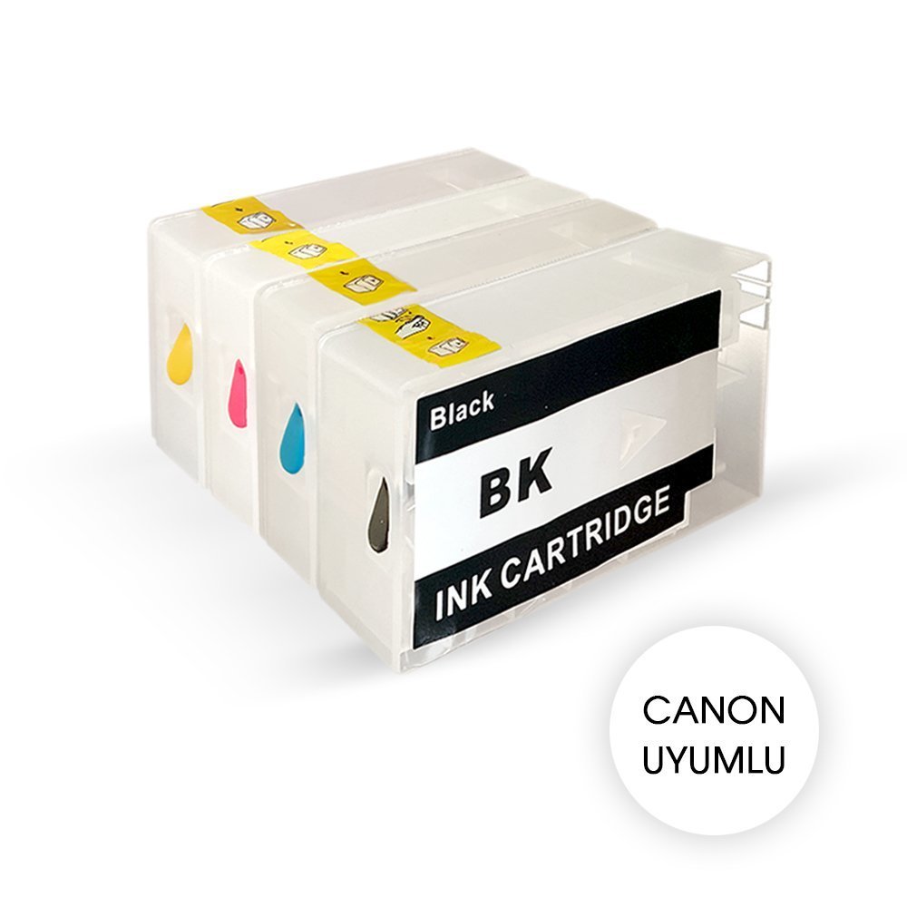 CANON PGI 1500XL UYUMLU 4 Renk Kolay Dolan Kartuşlar (DOLU) MB2350/ MB2050 / MB2150 / MB2750 / 2755