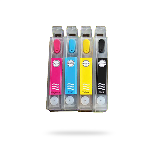 EPSON T1621-1624 UYUMLU Kolay Dolan Kartuşlar (DOLU)-OTO RESET ÇİPSETLİ - WF-2010W/ WF-2510WF/ WF-2520NF/ WF-2530/ WF-2540DWF