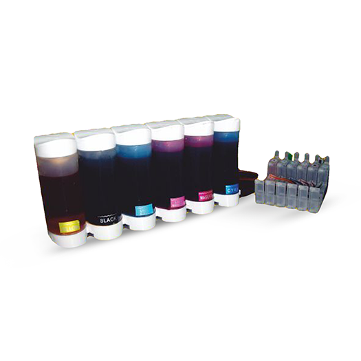 EPSON PX720 PX730 PX820 UYUMLU BİTMEYEN KARTUŞ SİSTEMİ (DOLU VE HAZIR)