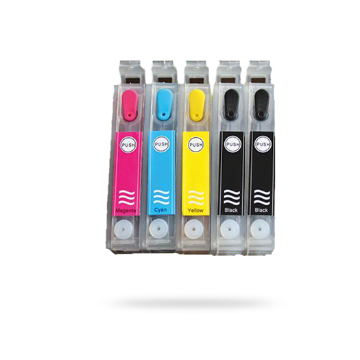 (5'li SET) EPSON 1291-1294 UYUMLU Kolay Dolan Kartuşlar (DOLU) - (OTO RESET ÇİPSETLİ- B42/ BX305/ BX320/ BX525/ BX535/ BX625/ BX535/ BX625/ SX230/ SX235/ SX420/ SX425/ SX430/ SX435/ SX440/ SX445/ SX620/ WF3010/ WF3530/ WF3540/ WF3520/ WF7515/ WF7525