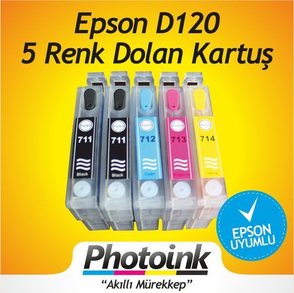 EPSON D120 UYUMLU KOLAY DOLAN KARTUŞLAR (DOLU)