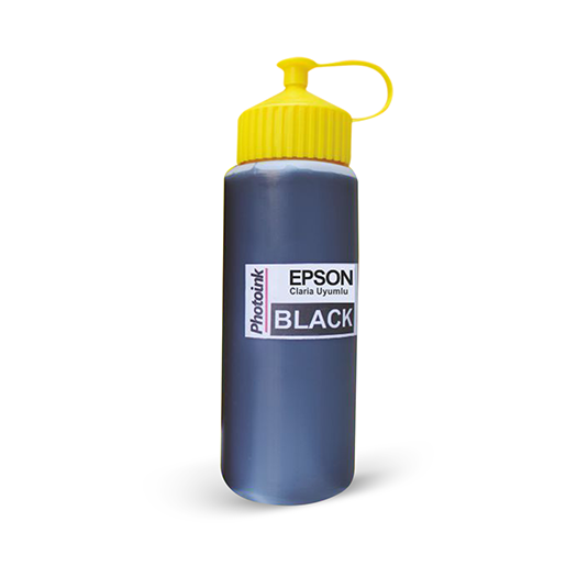 Epson T6641 Claria ve L Serisi Yazıcılar için uyumlu 500 ml Siyah Mürekkep (PHOTOINK Akıllı Mürekkep) L100/110/200/210/220/ 300/310/355/455/550 /800/810/850/1300/1800/ l382/l386/l455/1455/L3050/L3060/L3070/L3050/L3060/L3070
