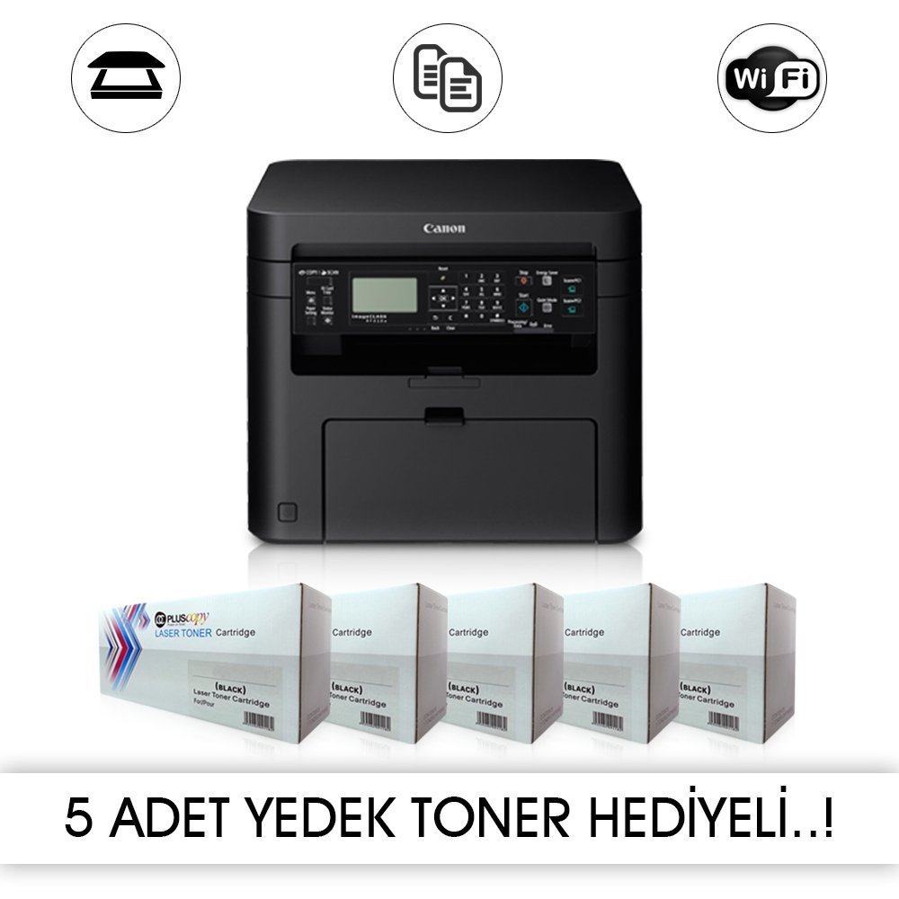 CANON MF232W A4 / 5 Adet Muadil TONERLİ YAZICI