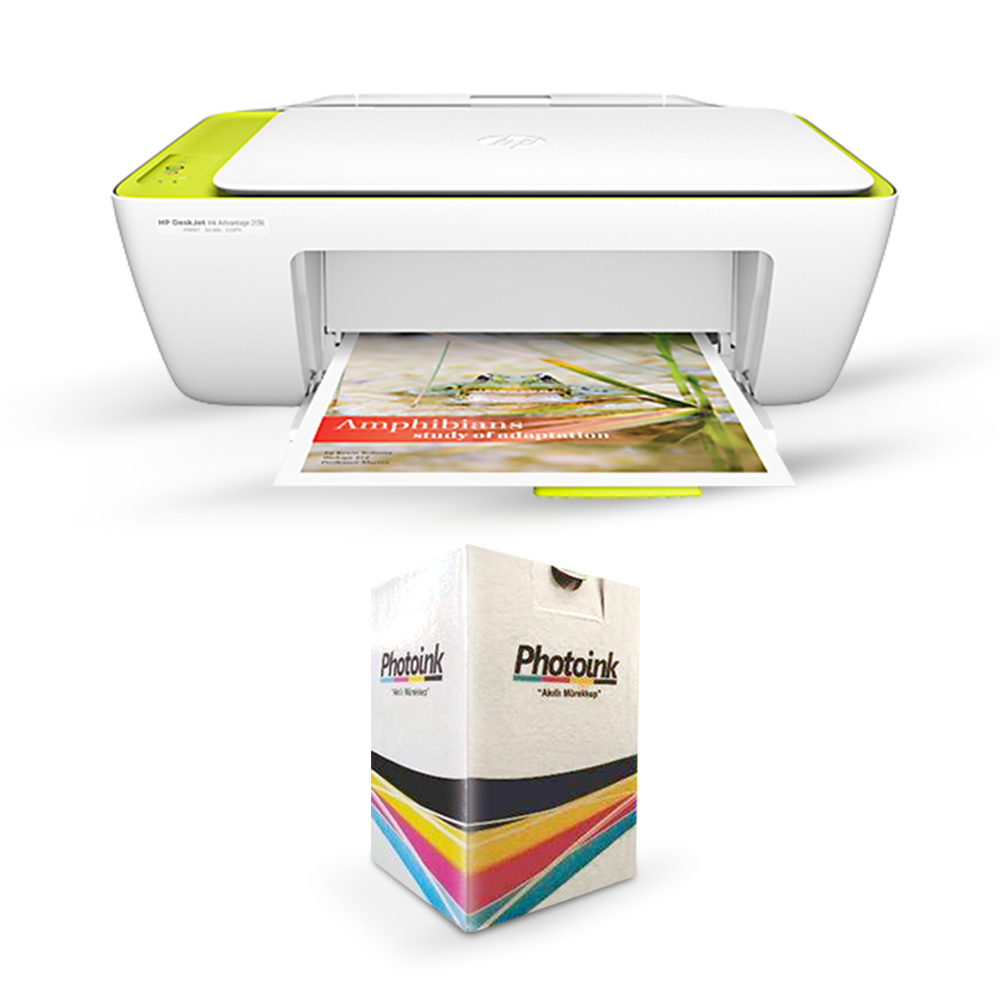 HP DESKJET 2136 VE KOLAY DOLUM SETLİ (F5533C)
