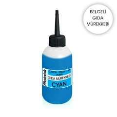 CANON / HP  UYUMLU 100 ml. MAVİ GIDA Mürekkebi