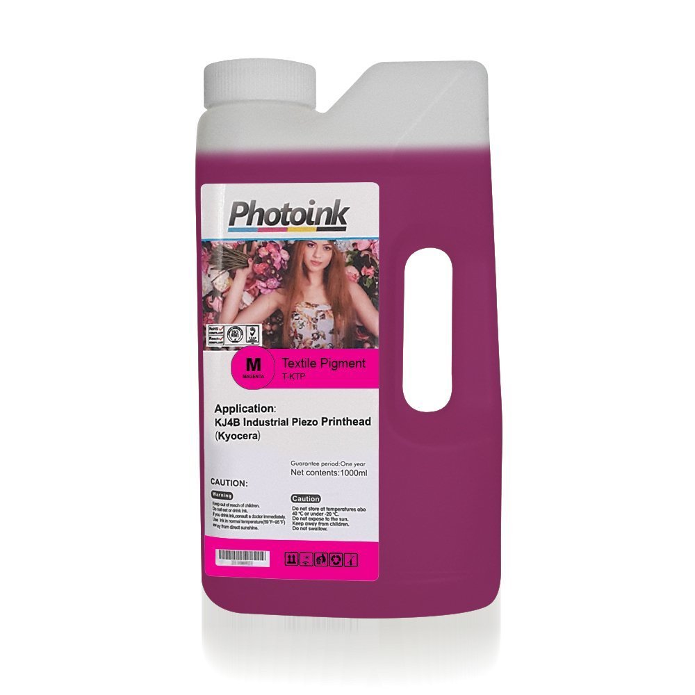KYOCERA Kafalar için 1000 ml KIRMIZI MAGENTA Tekstil Mürekkep (T-KTP)