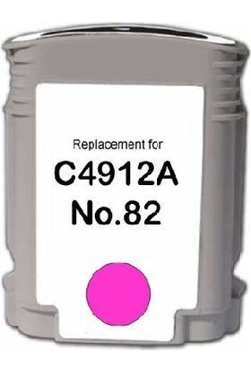HP C4912A HP 82 Kırmızı Uyumlu Kartuş  Designjet 111, 510, 800, 815, 820
